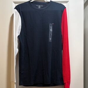 Tommy Hilfiger Men's Tricolor Long Sleeve Flannel PJs - medium